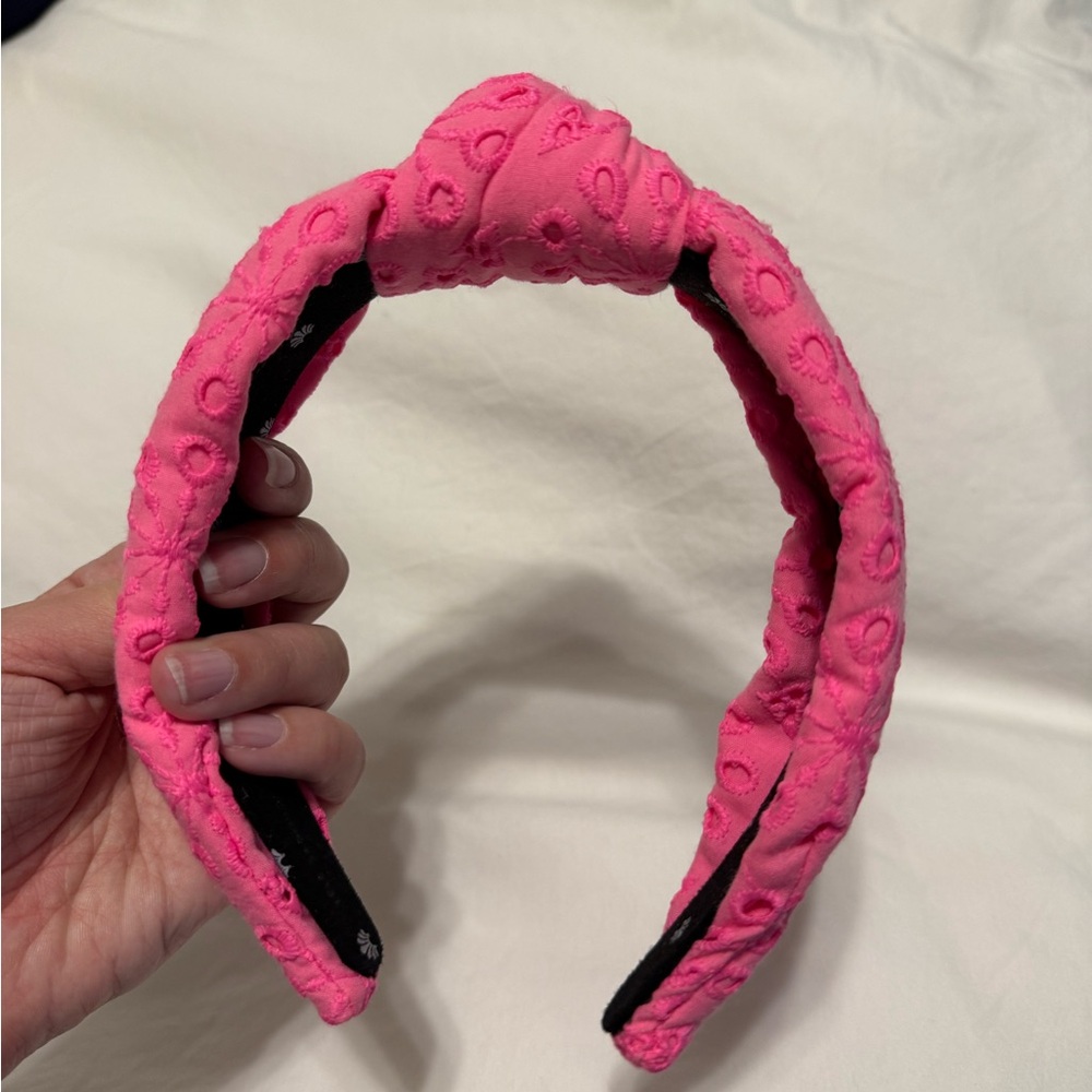 Lele sadoughi pink eyelet headband